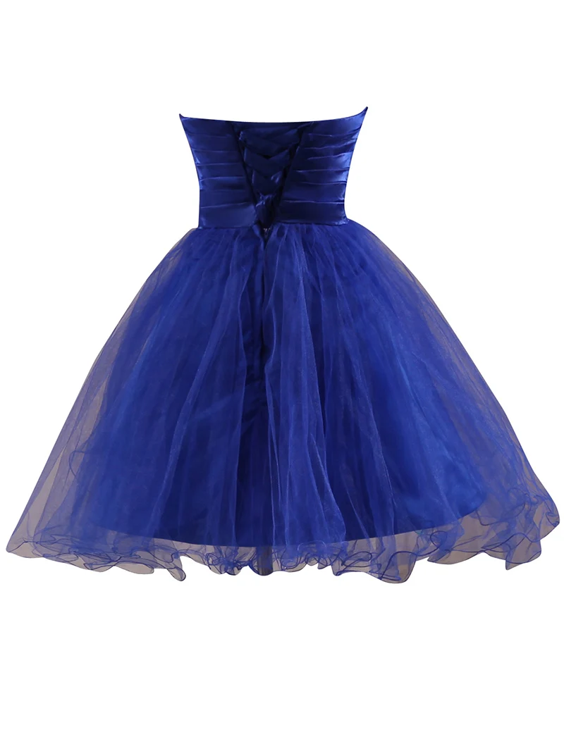 169 2017 New Peacock Lace Royal Blue Black Short Prom Dress Cheap Homecoming Graduation Dress (5)