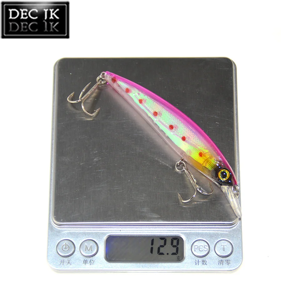 1PCS Crankbaits Minnow Suit For Plastic Hard Fishing Lure Fake Bait 3D Fish Eyes Tackle Artificial Saltwater Lures With Hooks (14)