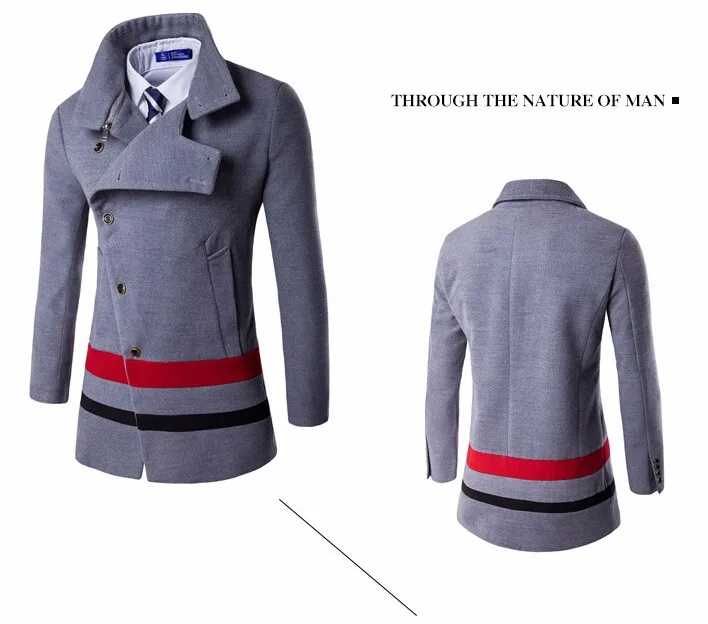 Стиль мужской городской моды пальто с длинными рукавами цвет модное пальто Veste Homme брендовая Повседневная куртка пальто casaco masculino
