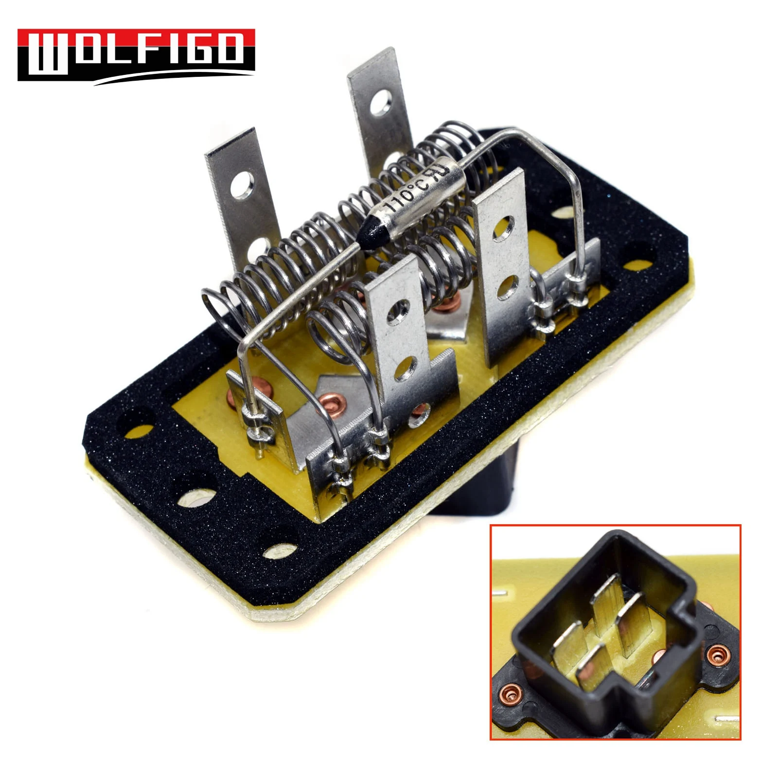 

WOLFIGO Heater Blower Motor Resistor For Ford F-150 Escape Excursion Lincoln Navigator 4L3Z19A706AA/73015,F4ZZ19A706A,973-015,