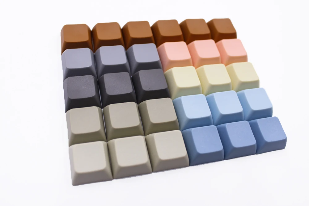  MP 1U XDAS keys PBT Blank Keycap Mixded Color Cherry MX switch keycaps for Wired USB Mechanical Gam