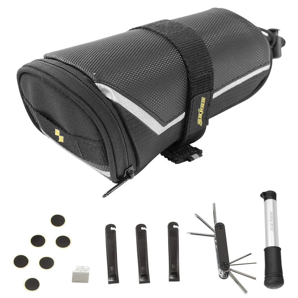 buy SAHOO Bicycle Bike Flat Tyre Repair Kit Bike Tyre Pump Patch Tool Kit 7 in 1 Multi tool in Bicycle Accessories Saddle Bags