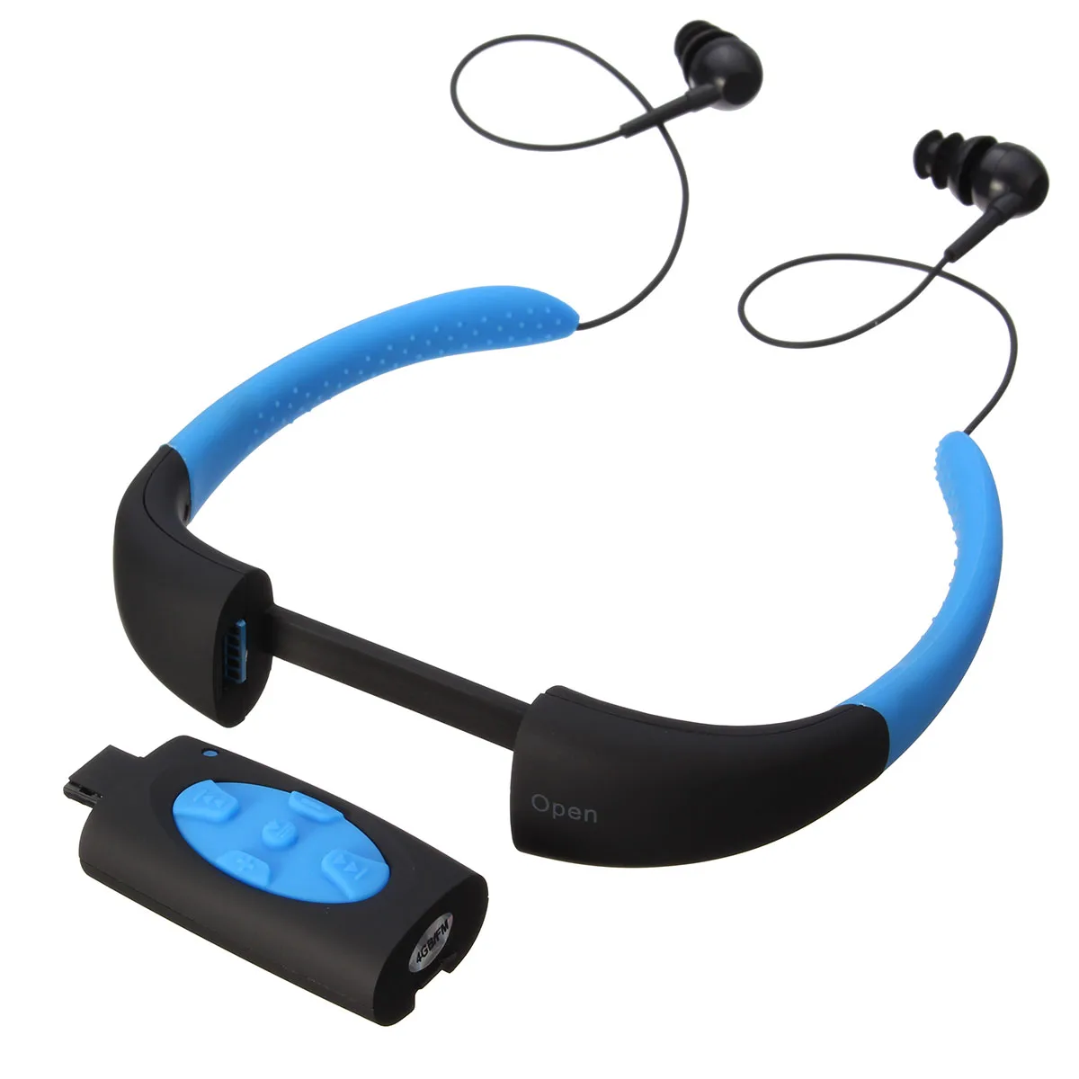 

LEORY IPX8 Waterproof MP3 Player Headset Swimming Surfing SPA Diving Sports MP3 Player Built in 4GB Memory