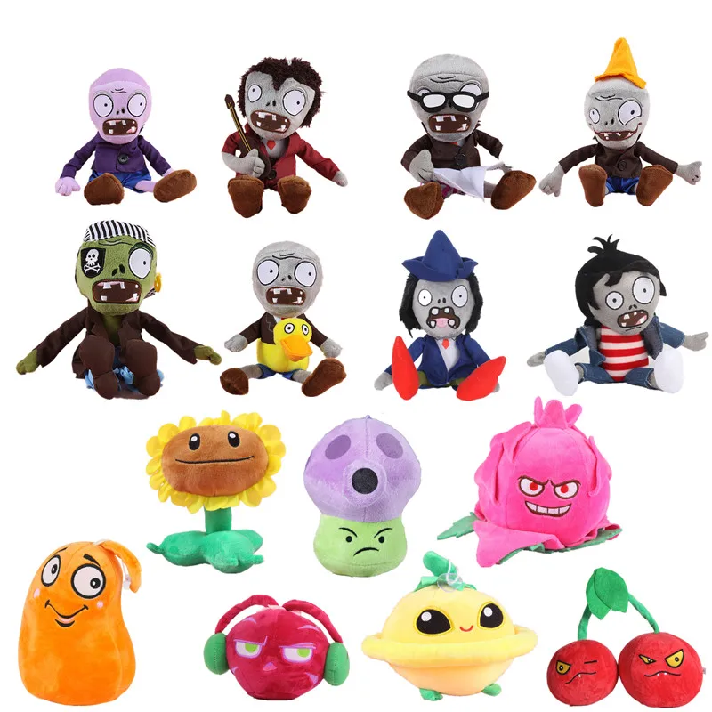 30 см Растения против Зомби Плюшевые украшения игрушки chomper Новые зомби 2 фигурка
