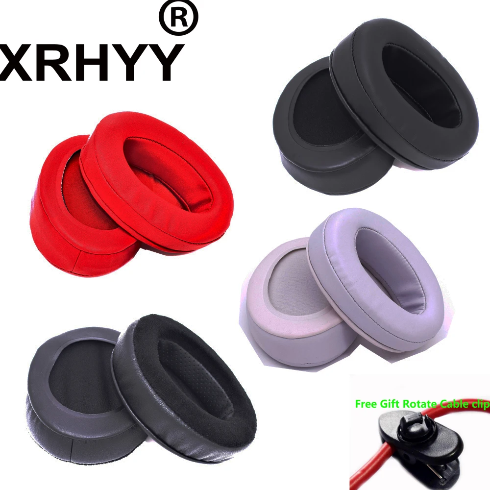 

XRHYY Replacement Ear Pad Earpads For Brainwavz HM5 Large Over Ear Headphones HifiMan Philips Fostex Sony ath m50 ATH M Series