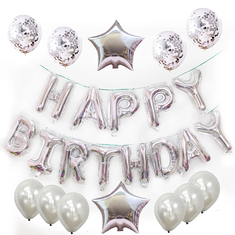 16Inch Rose Gold Letter Happy Birthday Foil Balloons Birthday Party Decoration Wedding Baby Shower Latex balloon 16Inch Rose Gold Letter Happy Birthday Foil Balloons Birthday Party Decoration Wedding Baby Shower Latex balloon