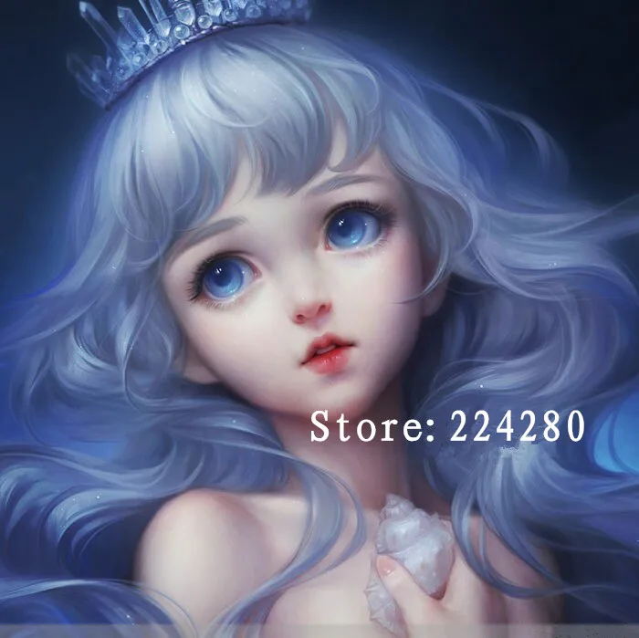 

Mermaid Princess Sweet Needlework,Embroidery,Cute DIY DMC 14CT Unprinted Cross stitch kits,Arts Pattern Cross-Stitching Decor