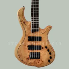 Высокое качество заводской изготовленный на заказ Mayones bass 5 струн rotten tree scar электрический бас с пепельным корпусом музыкальный instument shop