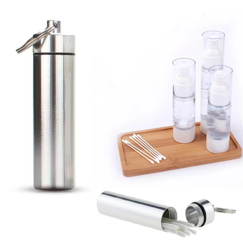 

Waterproof Mini Long Type Toothpick Holder Seal Bottle Eco-Friendly Ultralight Portable Aluminum Pill Case Container For Travel