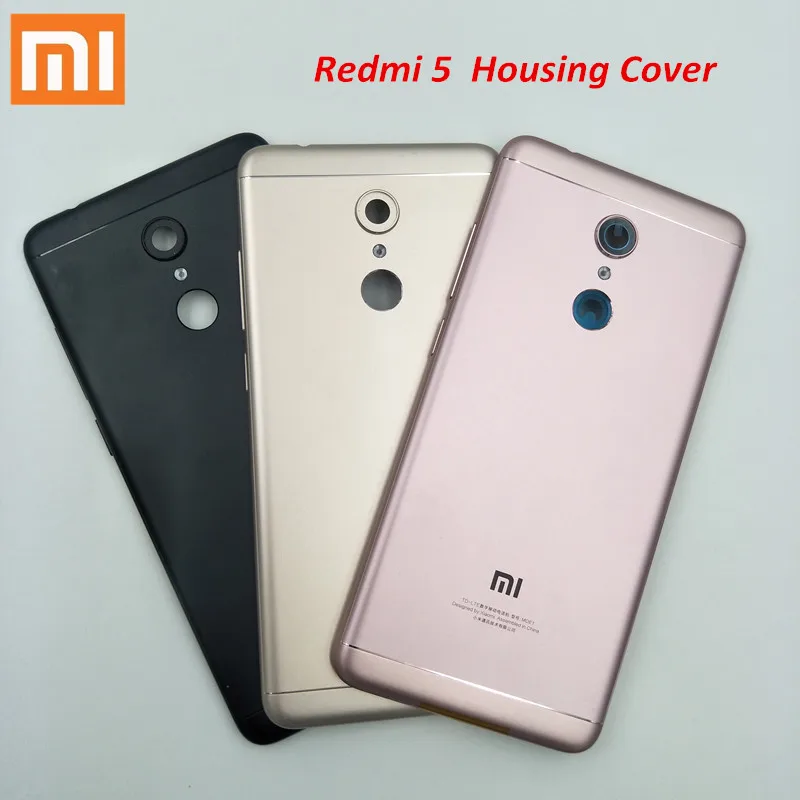 

Brand New Xiaomi redmi 5 Housing Case Metal Battery Back Cover+Power Volume Buttons for redmi5 Battery Cover Replacement 5.7inch