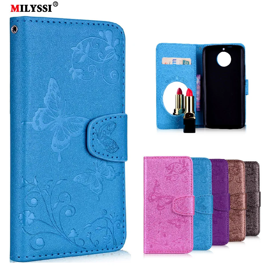 

MILYSSI Flip Leather Wallet Mirror Case for Motorola MOTO G5 G5Plus G5S G5S G6 Plus Wallet Case Cover For Moto G4 Bag Phone Case