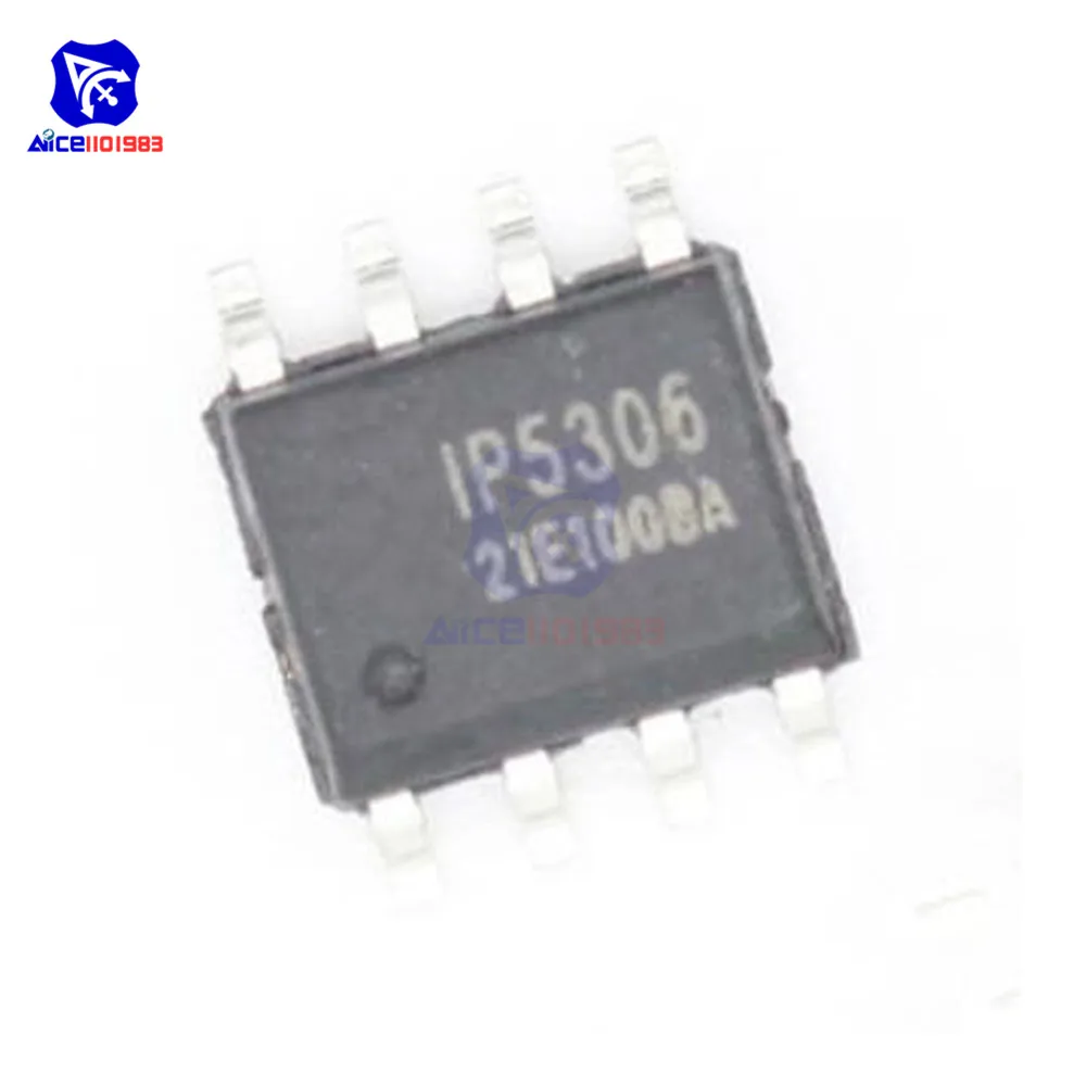 10 шт./лот IC откалывает IP5306 5306 SOP8 2.1A заряда 2.4A разрядки оригинальные интегрированные схемы