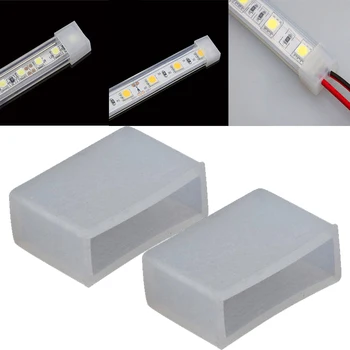 

10PCS 8mm/10mm Silicon Clip Nonporous End Caps Use For SMD 5050 3528 Waterproof RGB Led Strip Light