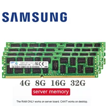 Samsung gb gb 16 8 4gb 4g 8g 16g ddr3, 2rx4 PC3-10600R 12800r 14900r ecc reg memória ram do servidor 1600mhz 1866mhz pc, ram do servidor 1333