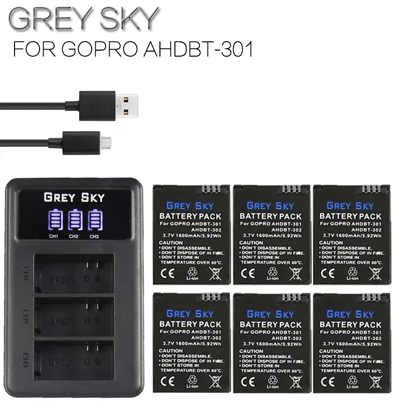 

Go Pro Hero 3 3+ gopro3 gopro 3 Hero3 batteries for Gopro hero 3 3+ Black Edition White Silver Edition HD camera accessories