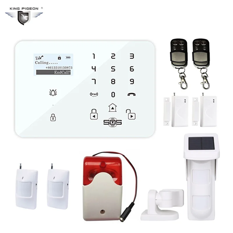 Home Wireless GSM Home Alarm System Pet Immune Detector Waterproof PIR