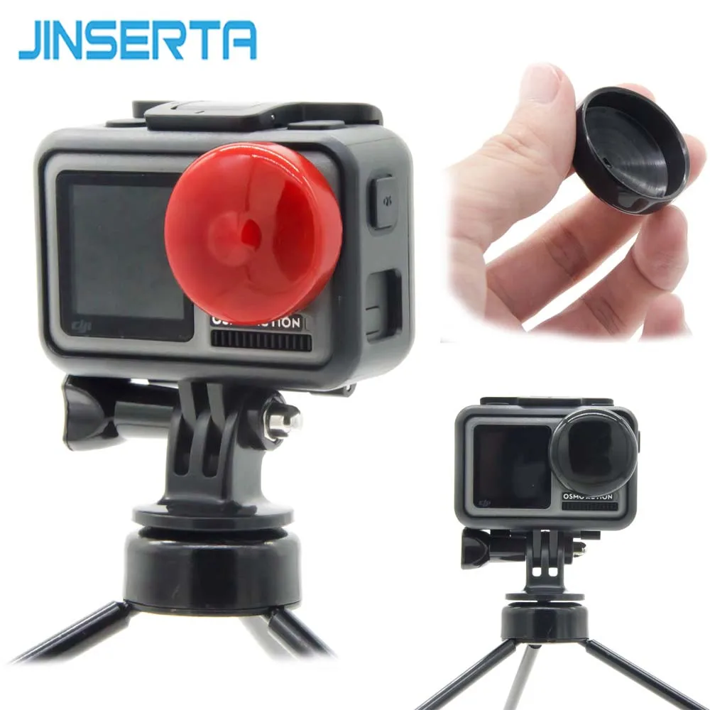 

Protective Silicone Camera Lens Cap Cover Guard Case for DJI Osmo Action Camera Dust Proof Protector Sports Camera Accessories