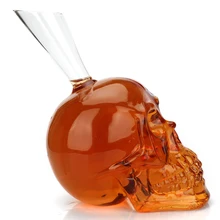 Хрустальный череп голова вина Графин готический череп стеклянная бутылка вина красное вино Аэратор Кристалл виски графин 1Л бар аксессуары