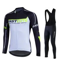 Fastcute Зимняя Теплая Флисовая одежда для велосипедистов MTB Джерси теплая спортивная форма Ropa Ciclismo дышащая длинная велосипедная рубашка UUHL22A