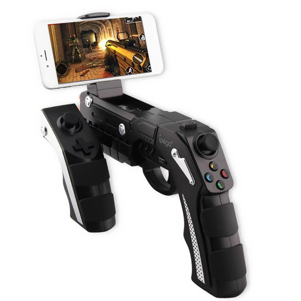 

iPega PG-9057 PG 9057 Wireless Bluetooth Game Controller Gun Design Style Joysticker Game Pad Handset for iOS Xiaomi Smartphone