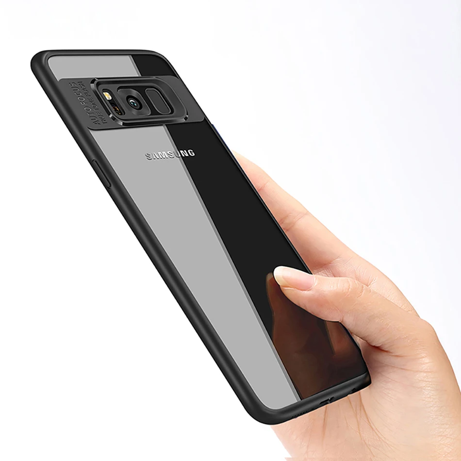 Joyroom-Slim-Case-For-Samsung-Galaxy-S8-plus-Hard-Transparent-PC-soft-Silicone-TPU-coque-Back (5)