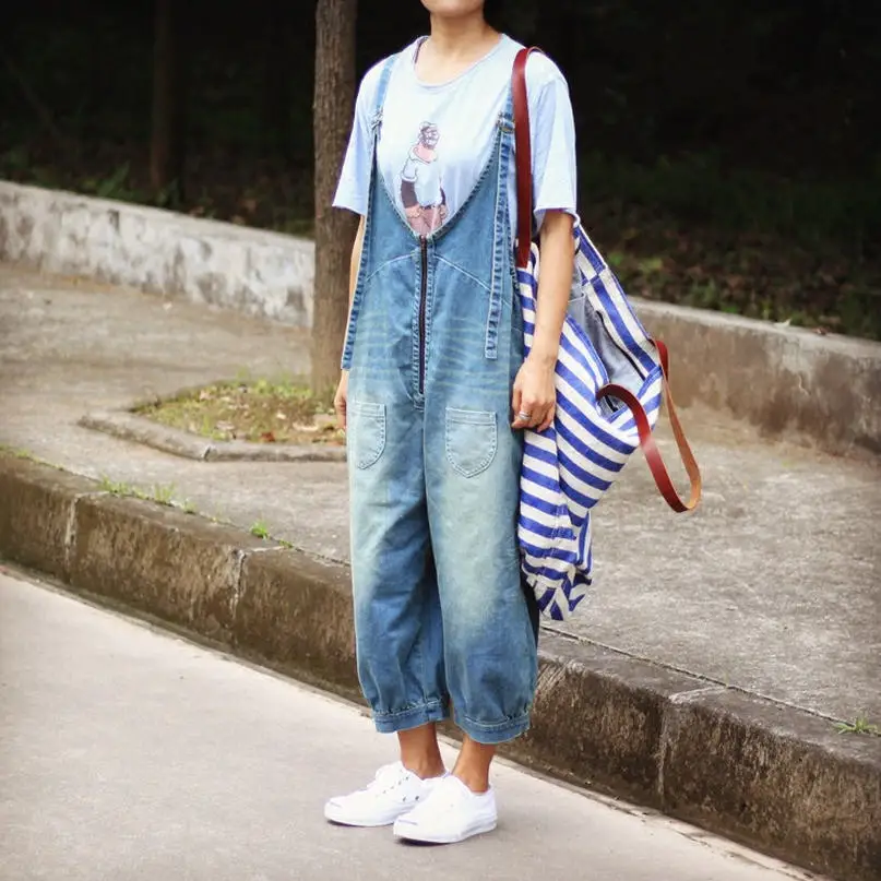 plus size denim rompers