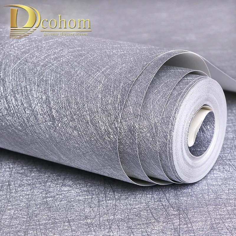 

Modern European Textured Silver Gold Foil Wallpaper For Walls Decor Luxury Wall paper Rolls For Living room Sofa TV Background