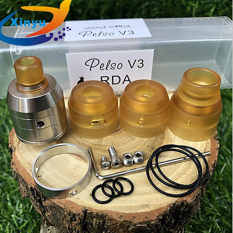 Сменный атомайзер Pelso V3 rda топ 22 мм 316 регулируемый Бак Из Нержавеющей Стали для