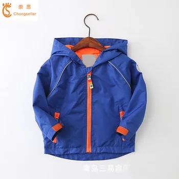 

2018 New Spring Summer Baby Boy Hooded Coat Clothes Children Boy Zip Outwear Sporty Kids Waterproof Windproof Jackets For 2-14T