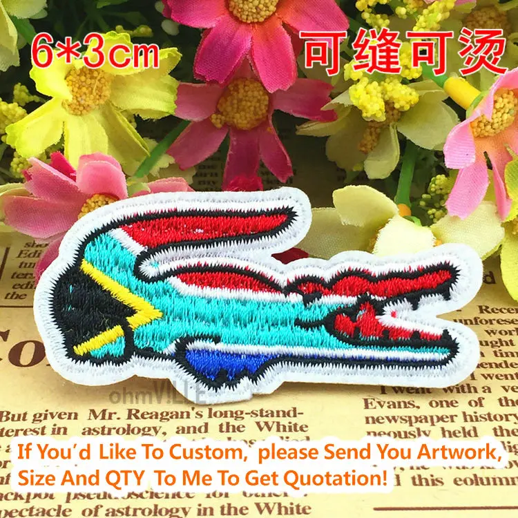 20397 the crocodile flag of south africa iron on patches accept 20397 the crocodile flag of south africa iron on patches accept