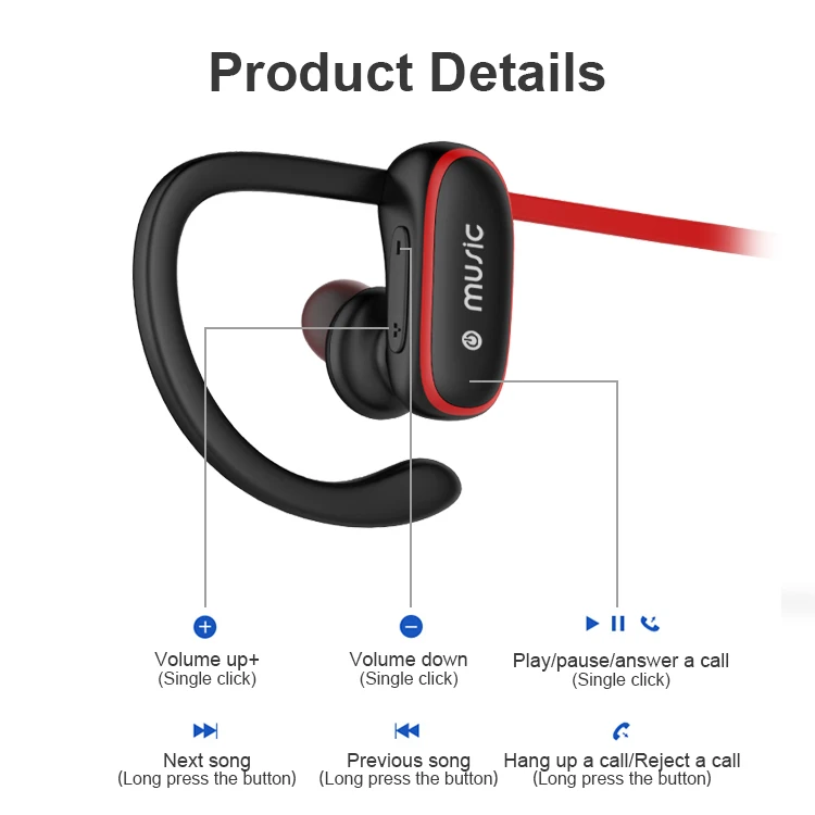 Bluetooth Earphone Wireless Headphone Sport Running Bluetooth Headset Ceramic Earpiece With Mic Stereo Earbuds For Iphone (10)