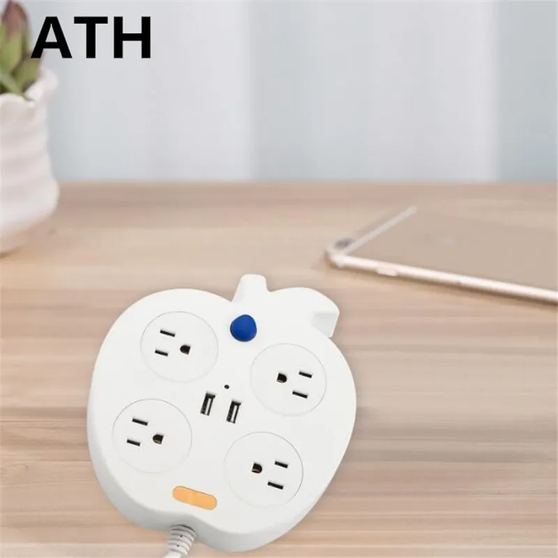 

ATH Standard Power Socket PC Housing Pnd Phosphor Bronze Fittings Composite Silver Dot Switch Multi-function Wall Power Outlet