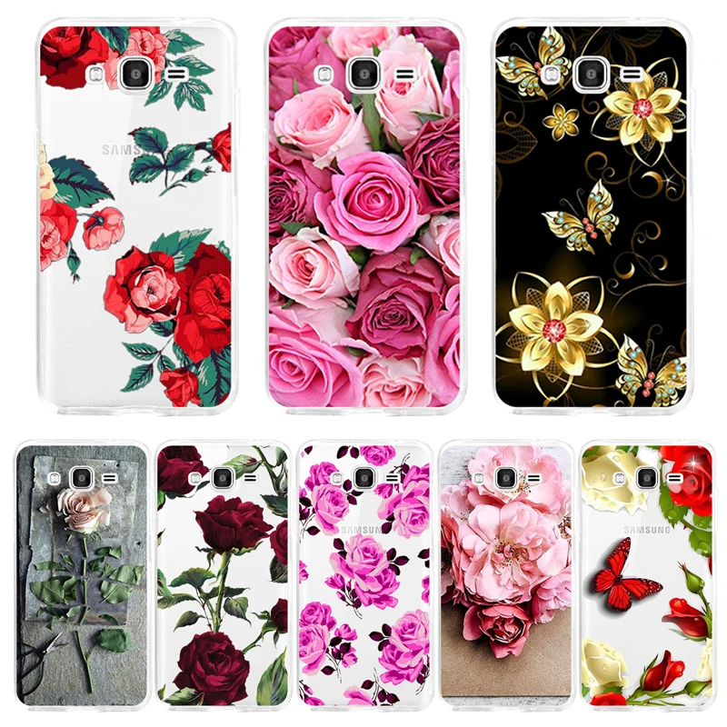 

G530 G530H G531 G531H G531F Case Flower 3D Relief Soft Silicone Back Cover Case For Coque Samsung Galaxy Grand Prime