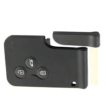 В продаже(10 шт./партия) стиль 3 Смарт-карта с кнопками чехол для Renault Megane Laguna смарт-карта