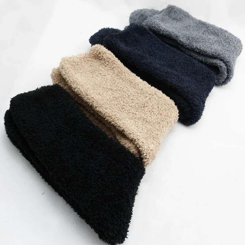 Супер Распродажа, зимние теплые мужские толстые носки из кораллового флиса очень теплые мягкие 5 пар/партия, размер 38-44, удобные NWM039