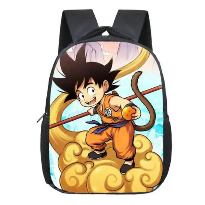 

12 Inch Anime Dragon Ball Children School Bags Sun Goku Boys Girls Kindergarten Printing Backpack Kids Daily Bags Gift Backpacks