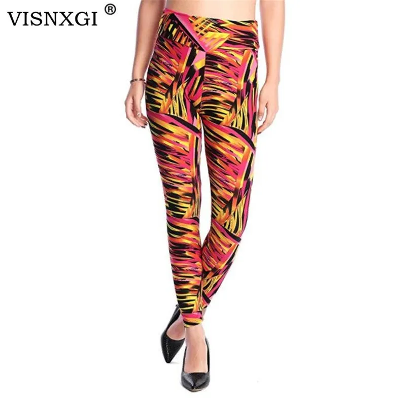 

VISNXGI High Waist Fitness Leggings Women Pant Fashion Patchwork Workout Legging Stretch Sportswear Jeggings Breathable Clothing
