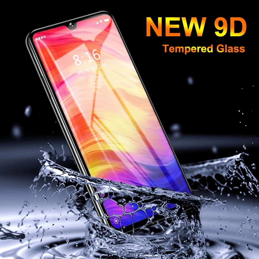 

9D Protective Glass for Xiaomi Redmi Note 7 Pro Screen Protector for Redmi Note7 Tempered Glass Redmi Note 6 pro Full Cover Film