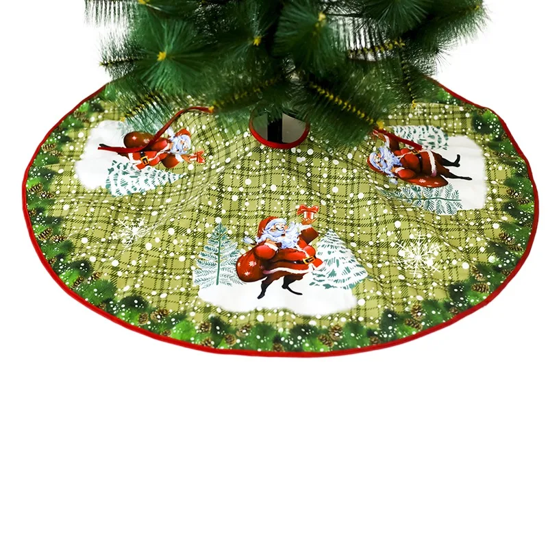 90 см юбки для рождественской елки под елкой напольный коврик Украшение для рождественской елки Navidad украшения для рождественской елки