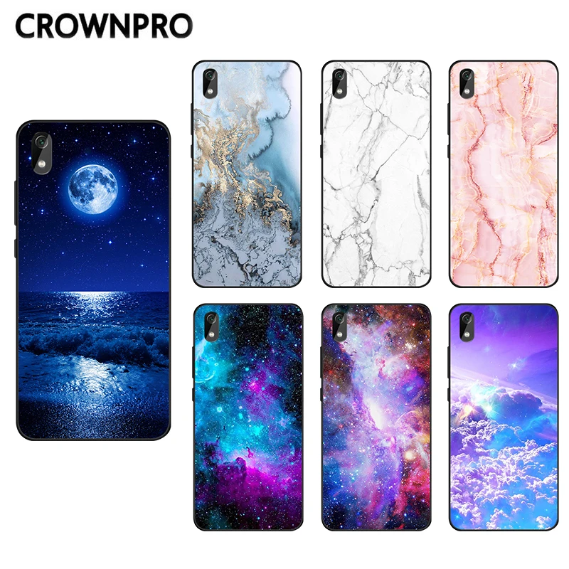 

CROWNPRO Phone Case Huawei Y5 2019 Case Cover 5.71" Black Matte Silicone Case FOR Huawei Y5 2019 Cover Back Funda Y5 2019