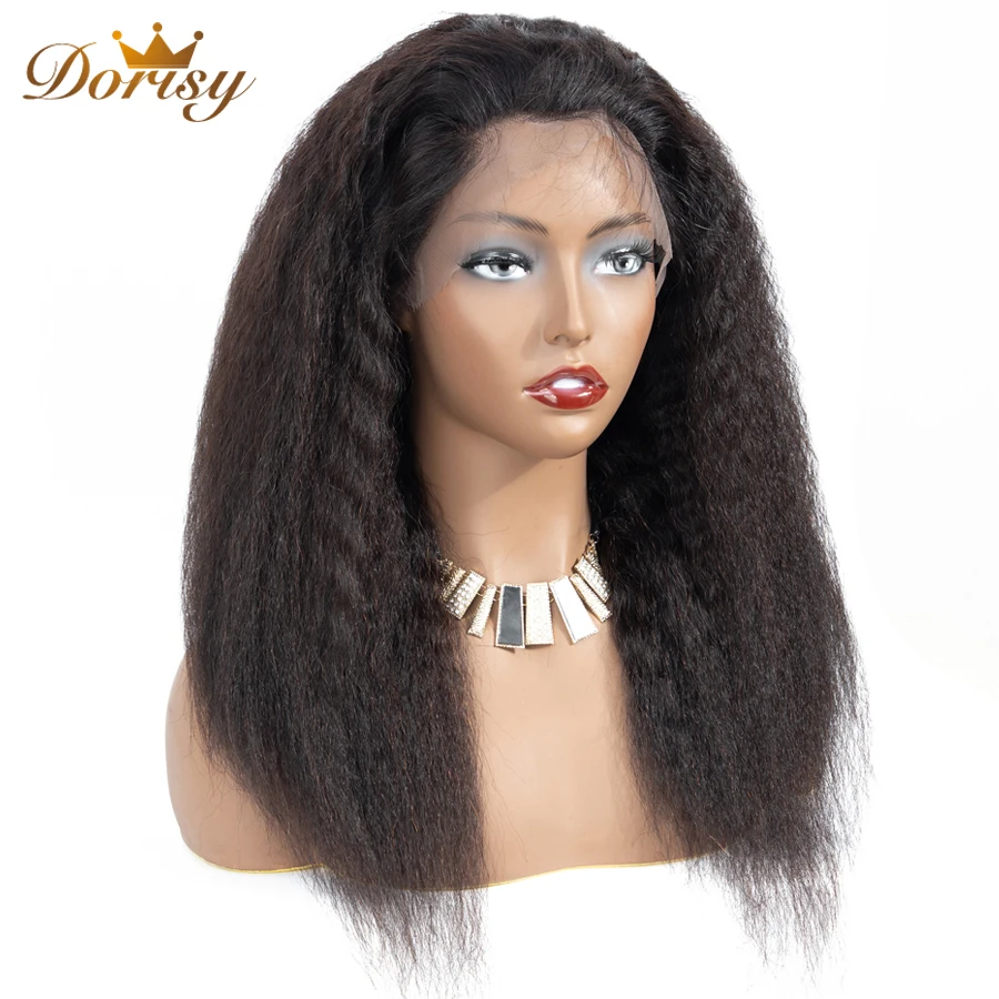 

360 Lace Frontal Wig Lace Front Human Hair Wigs Kinky Straight Lace Frontal Wig Bleached Knots With Baby Hair Non Remy Lace Wig