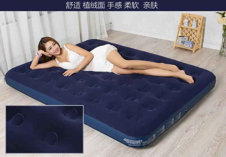 

Inflatables Outdoor Toy Kid Sleeping Pad Camping Air Inflatable Mattress Mat Cushion Soft Portable Home Use 99*191*22cm Pvc