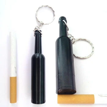 

Mini Smoke Black Beer Bottle Multifunction Keychain Metal Removable Filter Tobacco Pipe Smoking Pipes Smoking Accessories