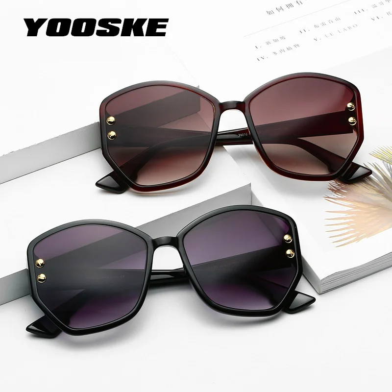 YOOSKE 2019 дизайнерские солнечные очки Для женщин неправильный многоугольник