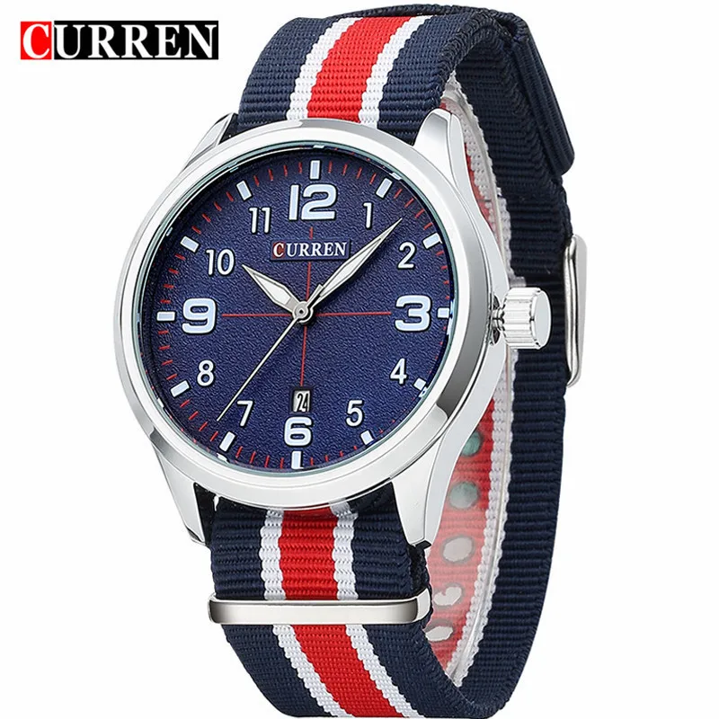 Prix pour Relogio Masculino Curren Montre Hommes Marque De Luxe Quartz Analogique Montres Casual Sport Hommes Montres Étanche Nylon Hommes Horloge Prix pour Relogio Masculino Curren Montre Hommes Marque De Luxe Quartz Analogique Montres Casual Sport Hommes Montres Étanche Nylon Hommes Horloge