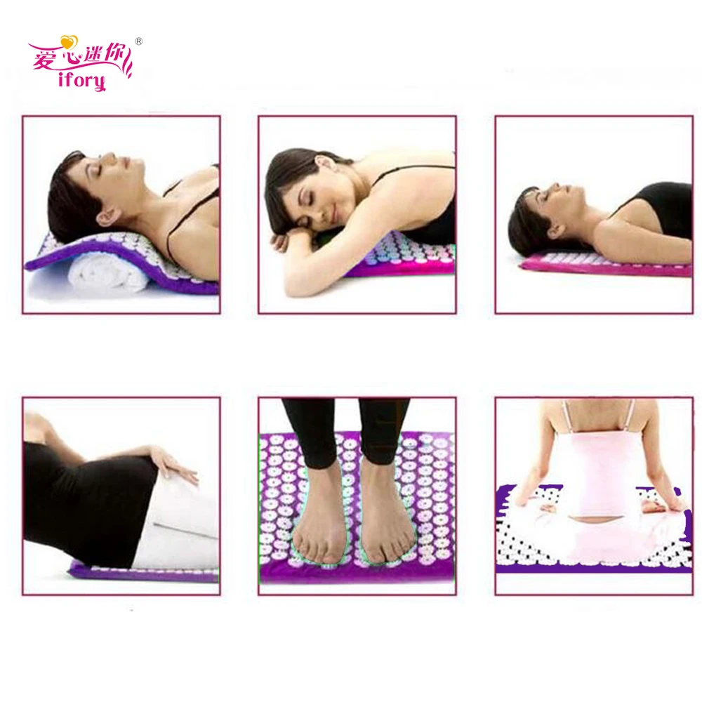 Ifory Health Care 1Pcs Acupressure Massage Yoga Mat Massager Foot Acupuncture Spike Mat Relieve Back Pain Headache Help Sleep Ifory Health Care 1Pcs Acupressure Massage Yoga Mat Massager Foot Acupuncture Spike Mat Relieve Back Pain Headache Help Sleep