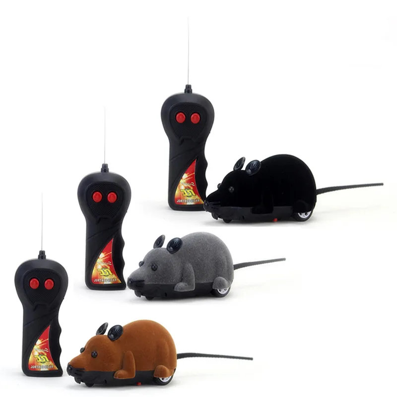 

Funny Wireless Remote Control RC Rat Mouse Toy Cat Puppy Interaction Funny Toy