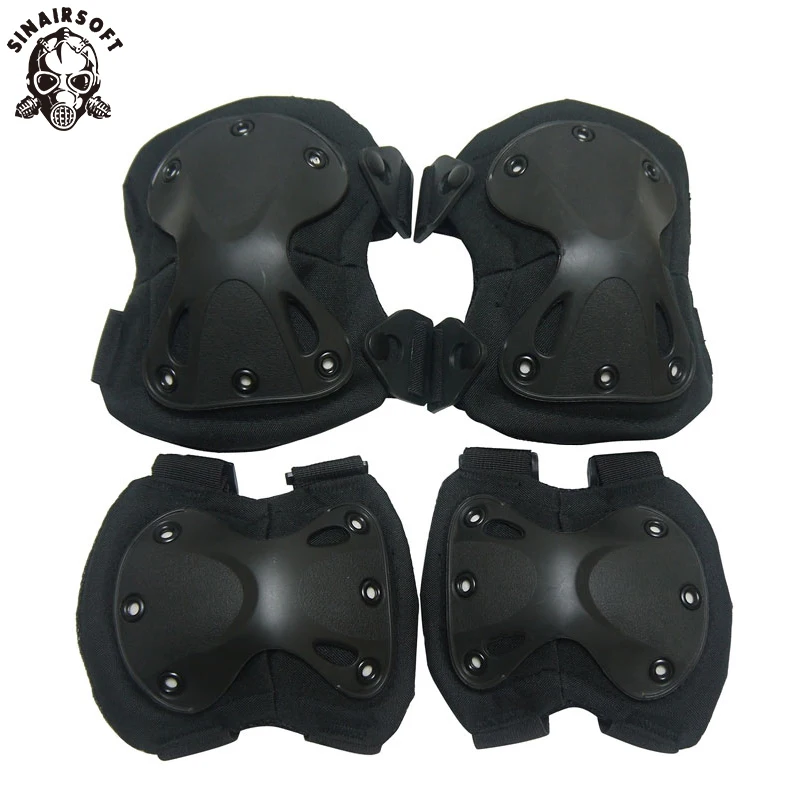  Military US Army Tactical Paintball Airsoft Hunting Protection War Game Knee And Elbow Protector Kn