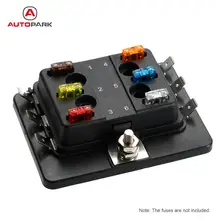 6 способ мини лезвие предохранителей держатель APM ATM 5A 10A 25A ДЛЯ АВТОМОБИЛЯ BOAT МОРСКОЙ trike 12 В 24 В