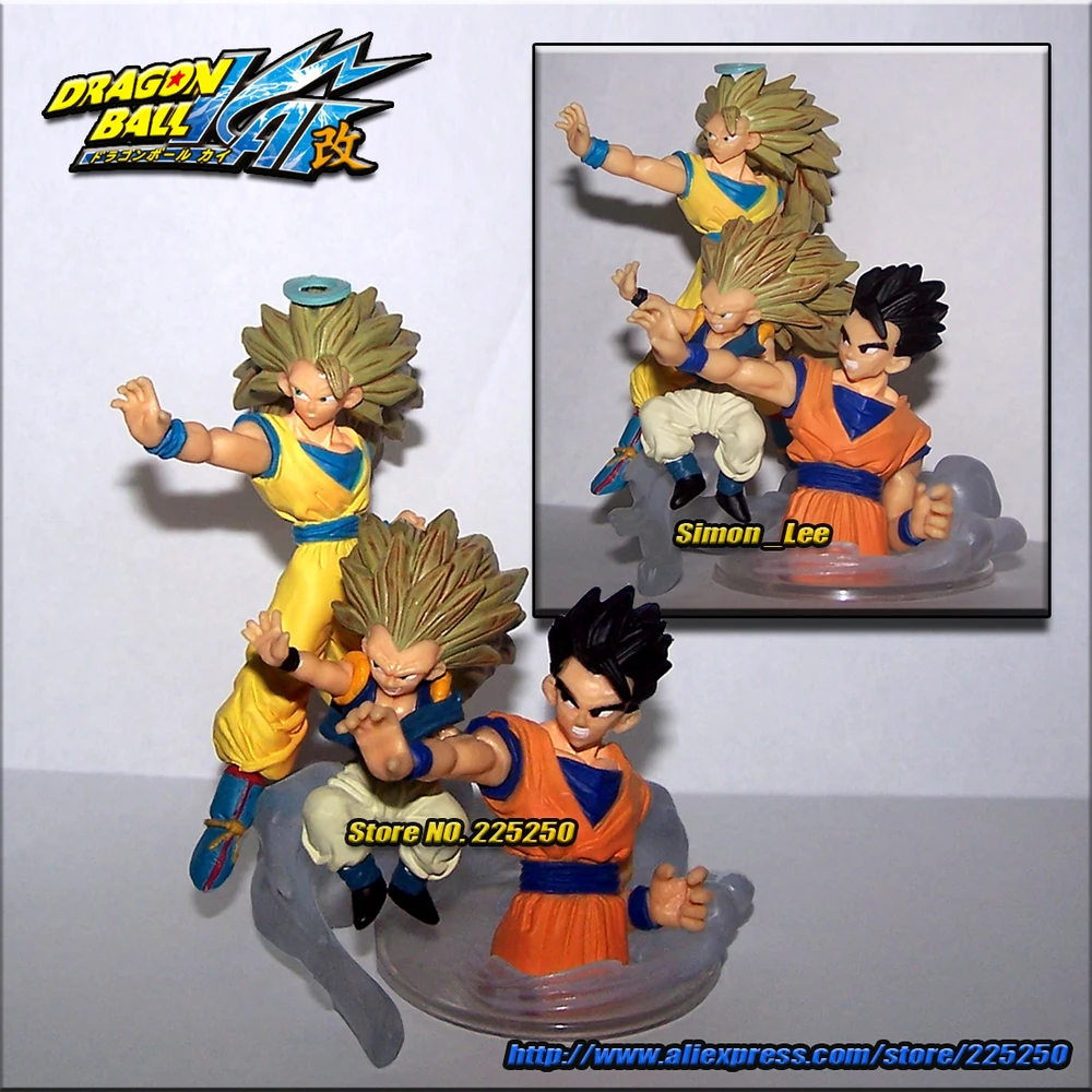 

Japan Anime DRAGONBALL Dragon Ball Z Genuine Original BANDAI Gashapon HG Imagination Toys Figure Part 10 - Goku Gohan Gotenks